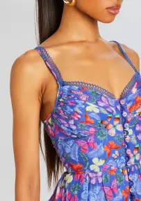 Angy Short Dress(Blue Borbo,XS)
