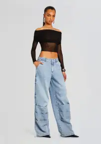 Chelle Ruched Jean(Coastline,23)