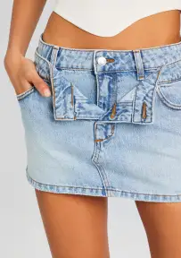 Kat Denim Skirt(Coastline,23)