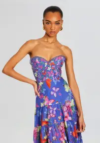 Danny Long Dress(Blue Borbo,XXS)