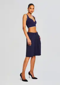 Paisley Short(Navy,XXS)