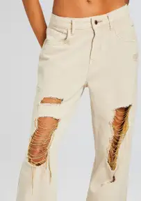 Kailee Pant(White/Gold,23)
