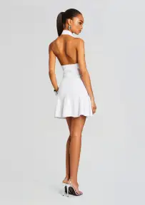 Quinn Knit Dress(White/Gold,XXS)