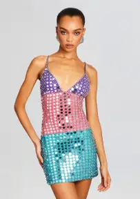Aryna Embellished Dress(Multi,XXS)
