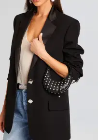 Elodie Small Bag - Black/Silver