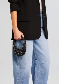 Elodie Small Bag - Black/Silver