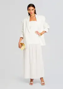 Gardenia Maxi Dress(Porcelain,XXS)