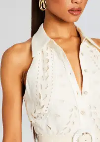 Runa Short Dress(Off White,XXS)