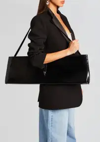 Ruth Large Shoulder Bag - Black/Silver