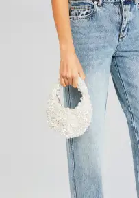 Lottie Pearl Bag - White
