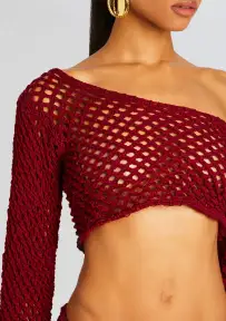 Magen Knitted Shirt(Red,XS-S)
