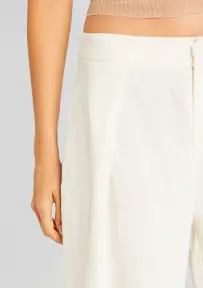 Myrtle Linen Pleated Pant(Porcelain,XXS)