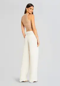 Myrtle Linen Pleated Pant(Porcelain,XXS)