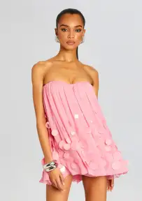 Sherry Embellished Dress(Fondant Pink,XXS)