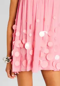 Sherry Embellished Dress(Fondant Pink,XXS)