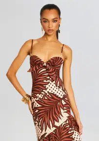 Starla Dress(Polka Dot Leaves,XXS)