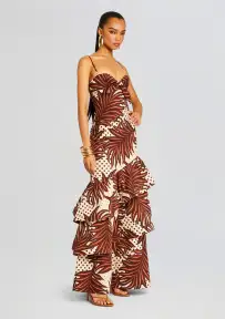 Starla Dress(Polka Dot Leaves,XXS)