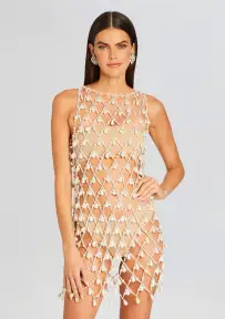 Tessa Pearl Dress(White,XXS)