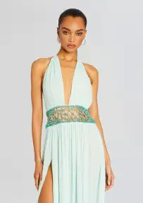 Allete Embellished Dress(Miami Mint,XXS)