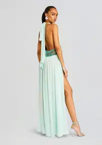 Allete Embellished Dress(Miami Mint,XXS)
