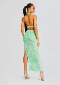 Sandy Crochet Skirt(Sea Foam,XS/S)