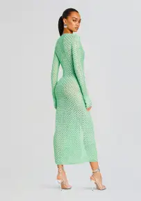 Allison Crochet Cardigan(Sea Foam,XS/S)