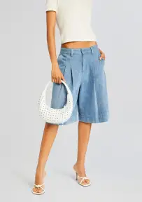 Elodie Medium Bag - White/Silver