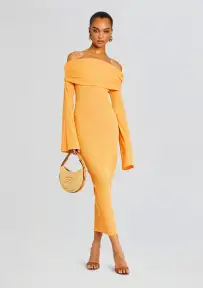 Tallulah Midi Dress(Papaya,XXS)