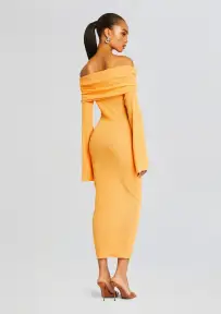 Tallulah Midi Dress(Papaya,XXS)