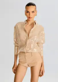 Ariana Sequin Lace Shirt