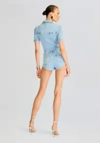 Judith Vintage Strech Romper(Coastline,XXS)