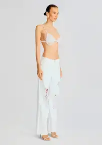 Madison Pearl Embellished Jean(Pearl White,24)