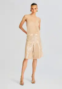 Presely Sequin Short(Nude,XXS)