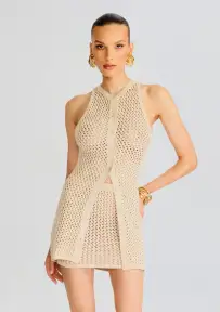 Tilli Knit Crochet Vest