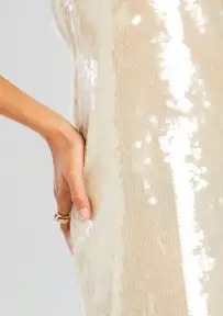 Bella Sequin Dress(Cream,XXS)