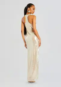 Bella Sequin Dress(Cream,XXS)