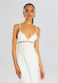Elodie Pearl Dress(White,XXS)