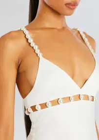 Elodie Pearl Dress(White,XXS)