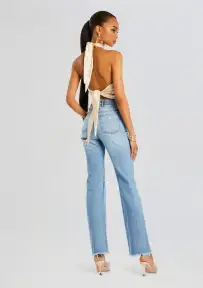 Brooklyn High Rise Straight Jean(High Tide,23)