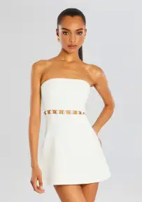 Katie Dress(White,XXS)
