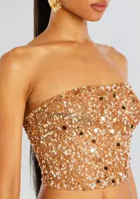 Marlie Sequin Top(Caramel,XXS)