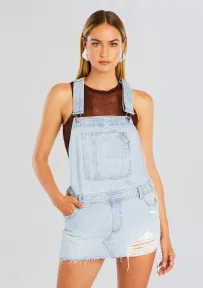 Moe Overall Mini Dress(Cove,XXS)