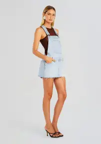 Moe Overall Mini Dress(Cove,XXS)