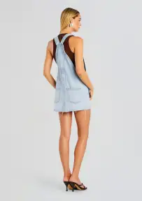 Moe Overall Mini Dress(Cove,XXS)