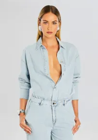 Russo Denim Jumpsuit(Skylight,XXS)