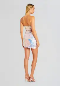 Avalee Sequin Dress(Pink,XXS)