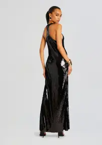 Bella Sequin Dress(Black,XXS)