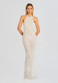 Clarisse Sequin Dress(White,XXS)