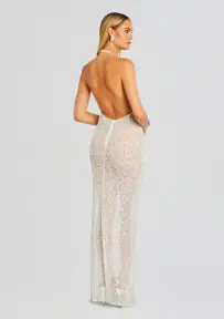 Clarisse Sequin Dress(White,XXS)