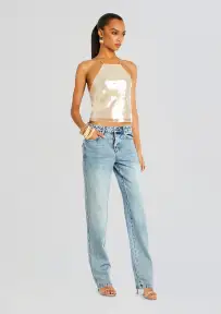 Norma Sequin Top(Cream,XXS)